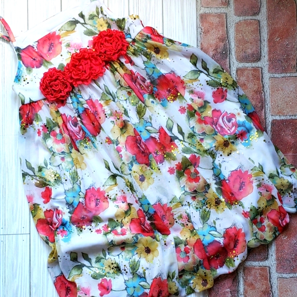 Bonnie Jean girls floral dress size 10